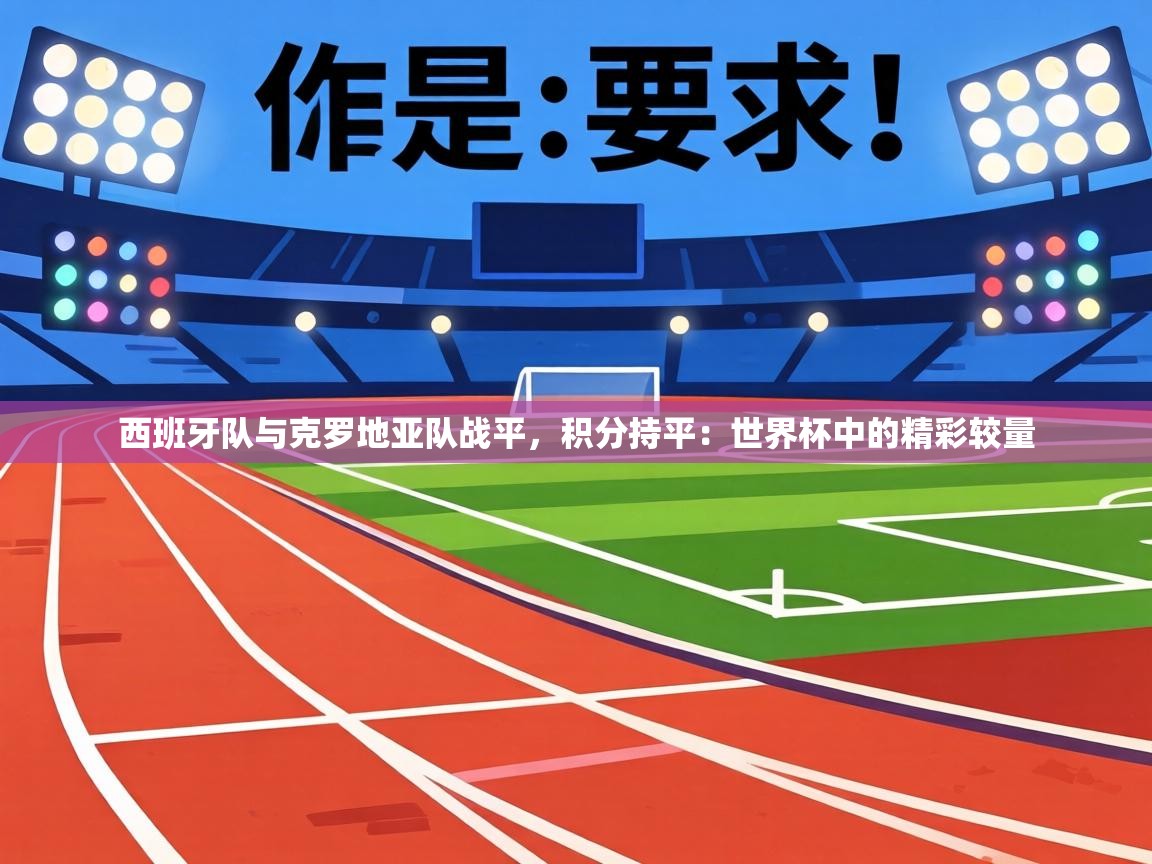 西班牙队与克罗地亚队战平,积分持平:世界杯中的精彩较量 第1张